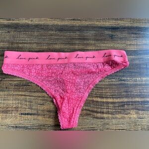 PINK Victoria's Secret Lace Panty - Vibrant Pink